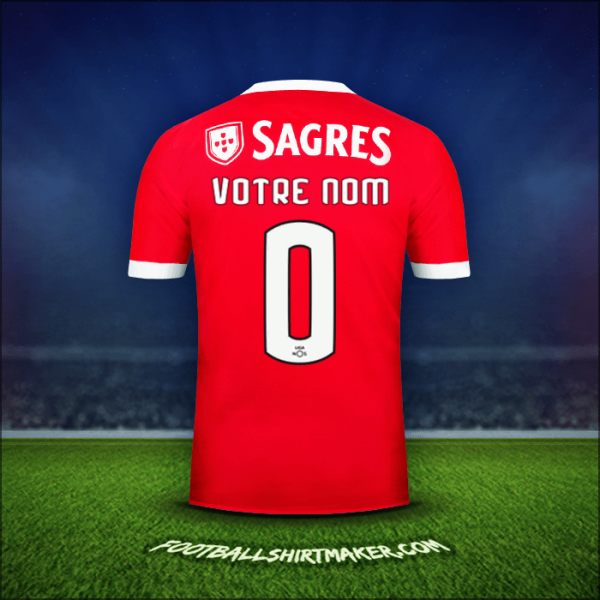 Maillot SL Benfica 2017/18 -  votre nom - 0