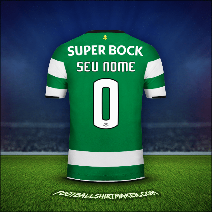 Camisa Sporting Clube 2017/18 -  seu nome - 0