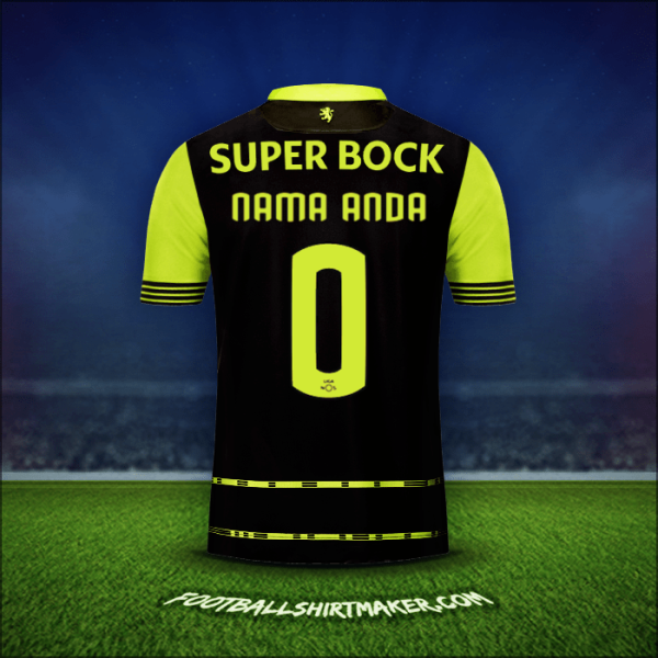 Jersey Sporting Clube 2017/18 Alternatif -  nama anda - 0