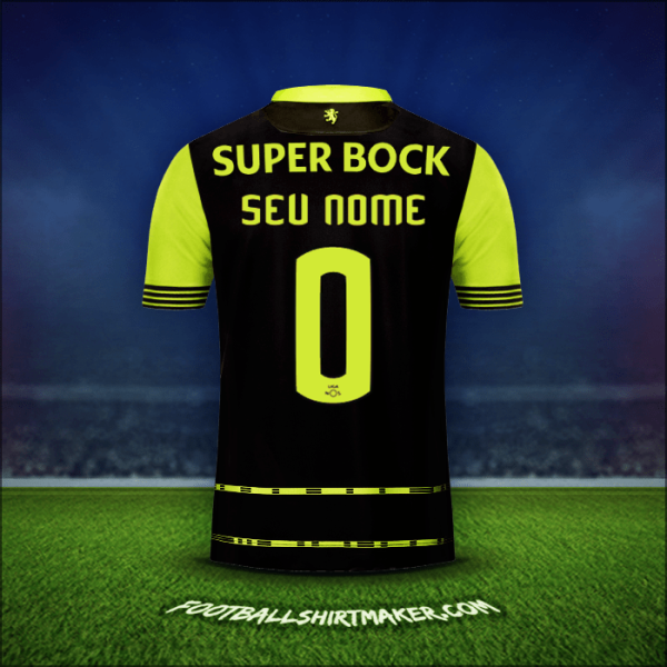 Camisa Sporting Clube 2017/18 Alternativa -  seu nome - 0