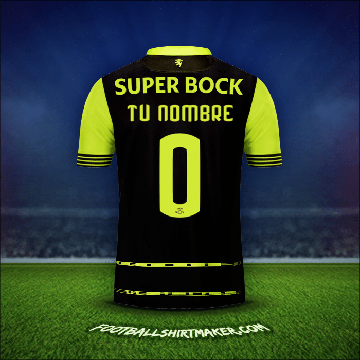 Jersey Sporting Clube 2017/18 Visita -  tu nombre - 0