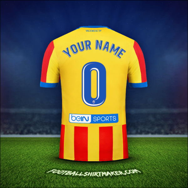 Shirt Valencia CF 2017/18 Away -  your name - 0