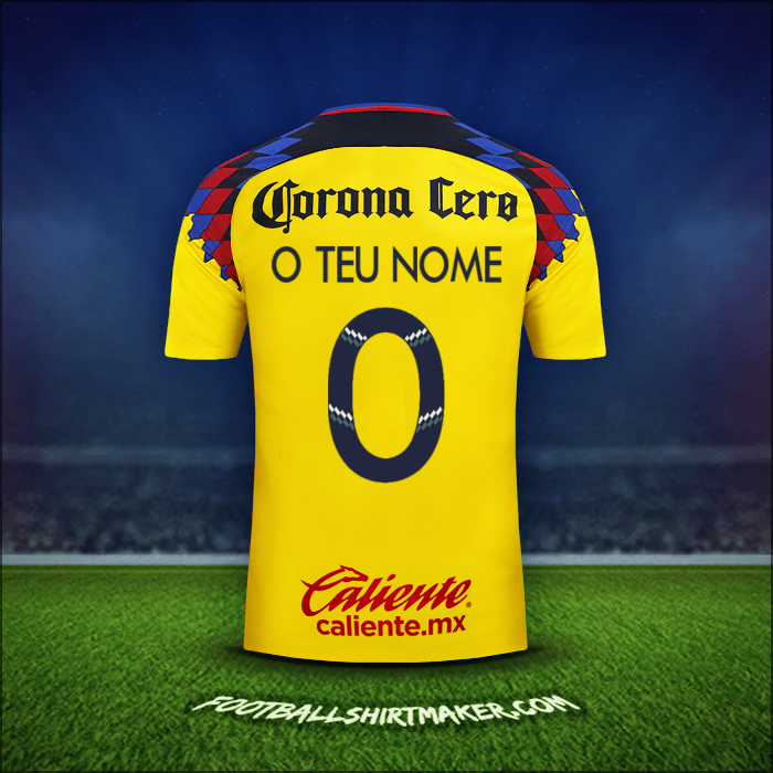 Camisola Club America 2017/18 Terceira -  o teu nome - 0