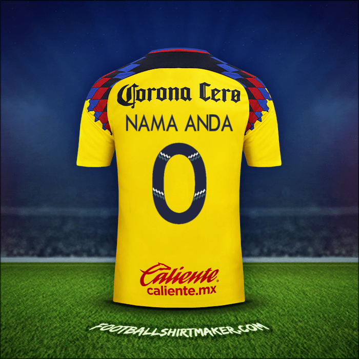 Jersey Club America 2017/18 Ketiga -  nama anda - 0