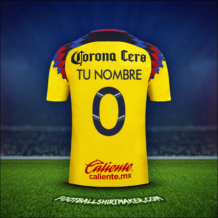 Jersey Club America 2017/18 Tercera -  tu nombre - 0