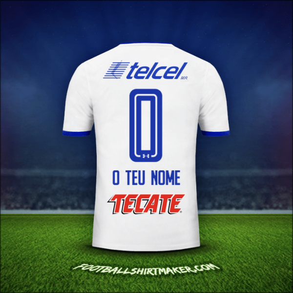 Camisola Cruz Azul 2017/18 Alternativa -  o teu nome - 0