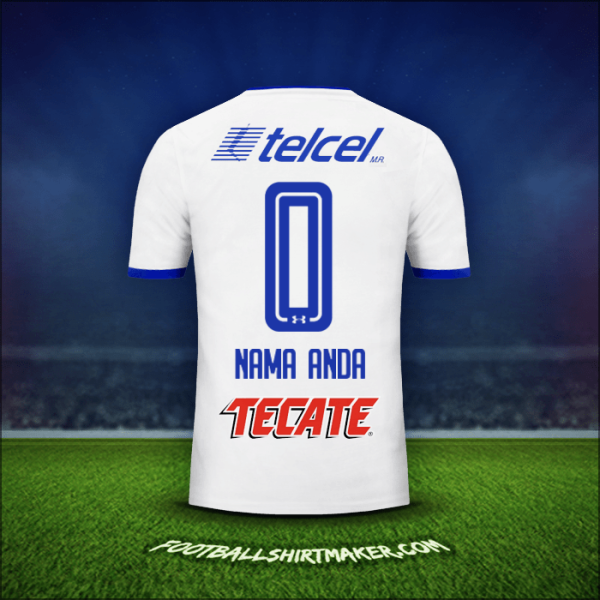Jersey Cruz Azul 2017/18 Alternatif -  nama anda - 0