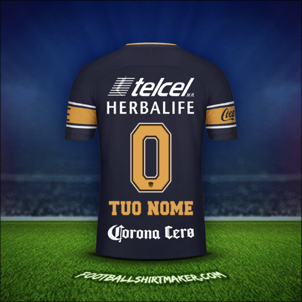 Maglia Pumas UNAM 2017/18 Seconda -  tuo nome - 0