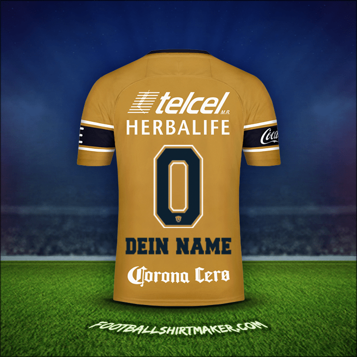 Trikot Pumas UNAM 2017/18 Dritte -  dein name - 0