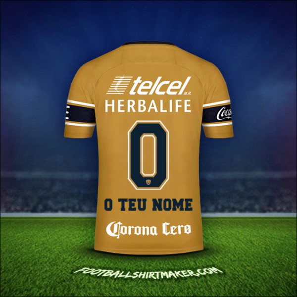 Camisola Pumas UNAM 2017/18 Terceira -  o teu nome - 0