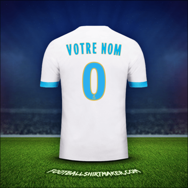Maillot Olympique de Marseille 2017/18 -  votre nom - 0