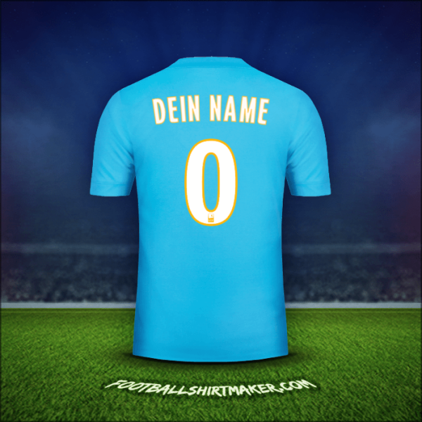 Trikot Olympique de Marseille 2017/18 Auswärts -  dein name - 0
