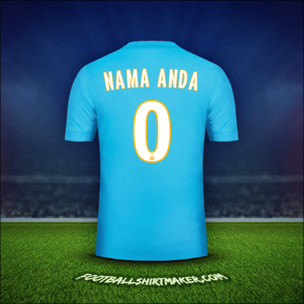 Jersey Olympique de Marseille 2017/18 Alternatif -  nama anda - 0