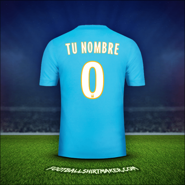 Camiseta Olympique de Marseille 2017/18 Visita -  tu nombre - 0