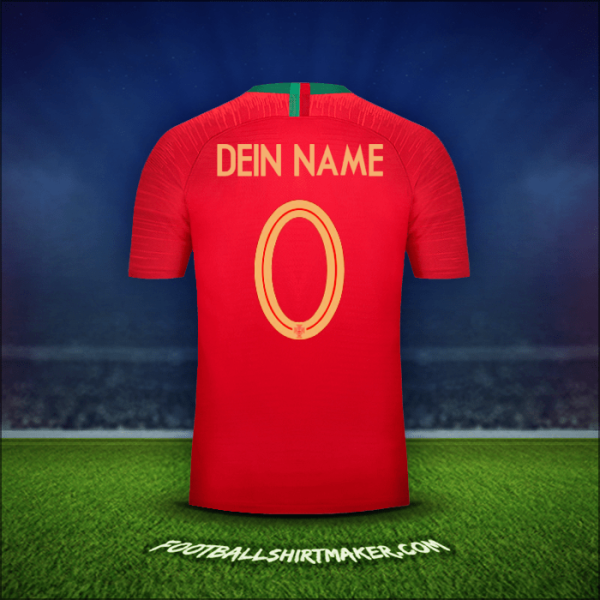 Trikot Portugal 2018 -  dein name - 0