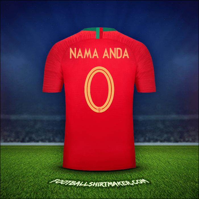 Jersey Portugal 2018 -  nama anda - 0