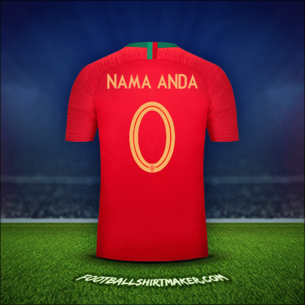 Jersey Portugal 2018 -  nama anda - 0