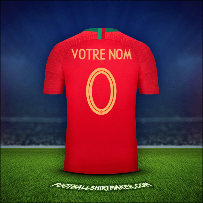 Maillot Portugal 2018 -  votre nom - 0
