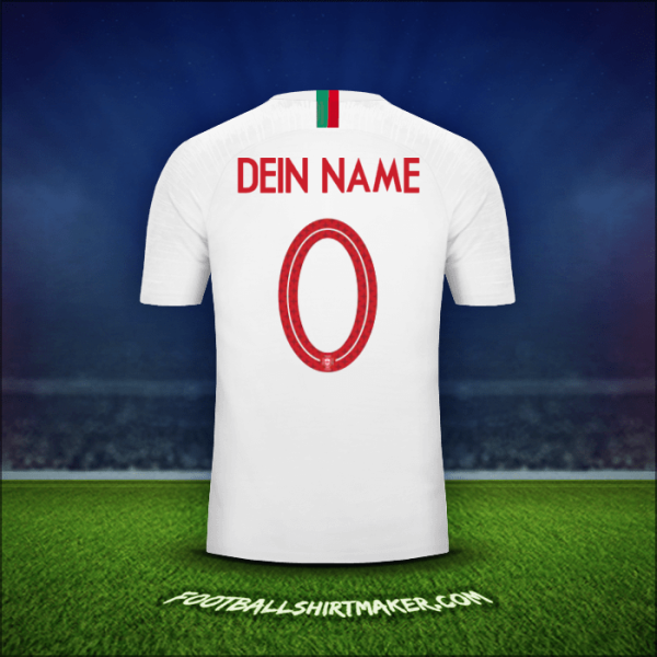 Trikot Portugal 2018 Auswärts -  dein name - 0