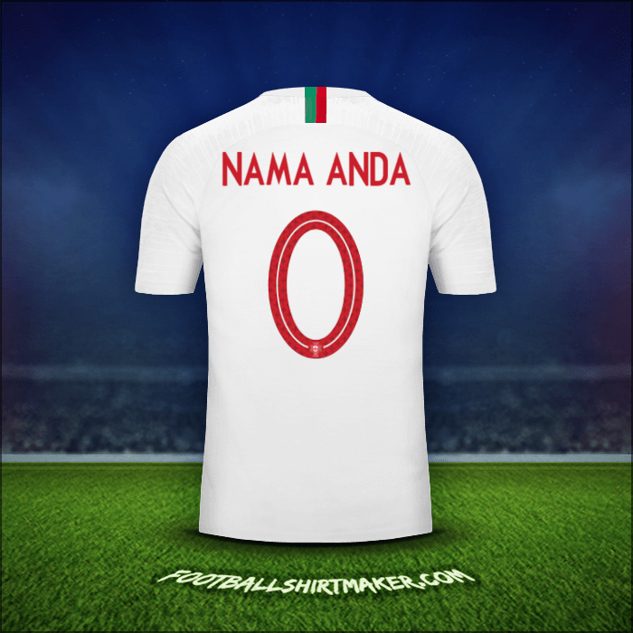 Jersey Portugal 2018 Alternatif -  nama anda - 0