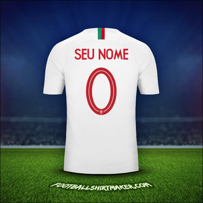 Camisa Portugal 2018 Alternativa -  seu nome - 0