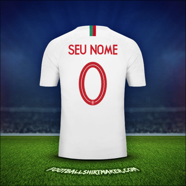 Camisa Portugal 2018 Alternativa -  seu nome - 0
