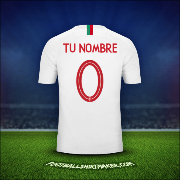 Camiseta Portugal 2018 Visita -  tu nombre - 0