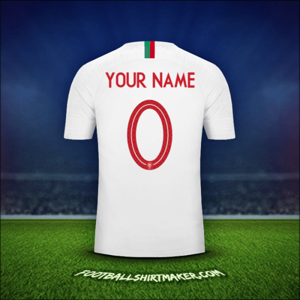 Jersey Portugal 2018 Away -  your name - 0