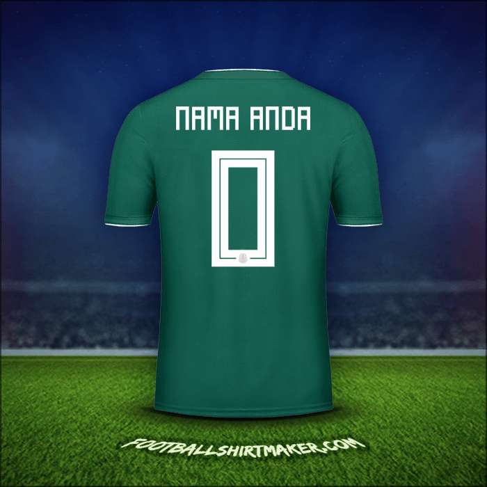 Jersey Meksiko 2018 -  nama anda - 0