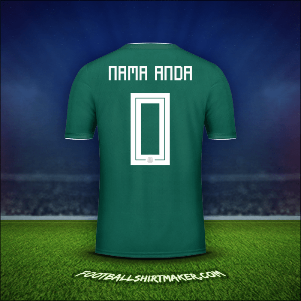 Jersey Meksiko 2018 -  nama anda - 0