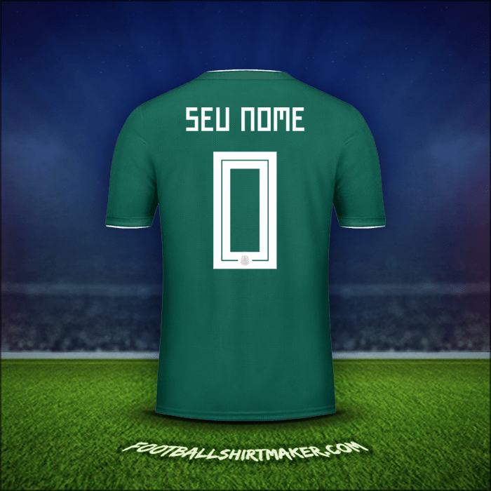 Camisa México 2018 -  seu nome - 0