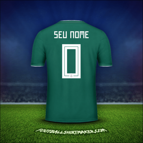 Camisa México 2018 -  seu nome - 0