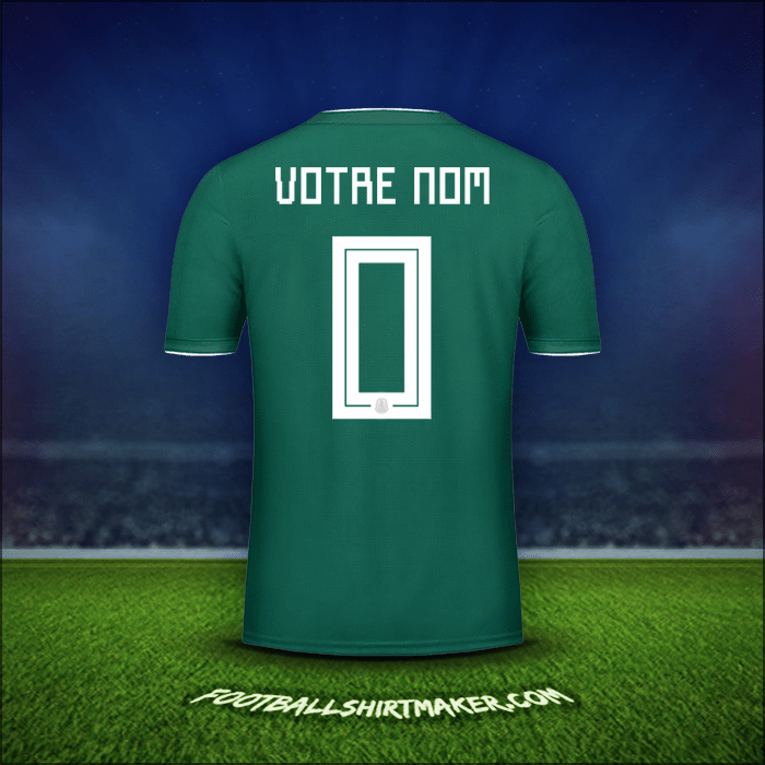 Maillot Mexique 2018 -  votre nom - 0