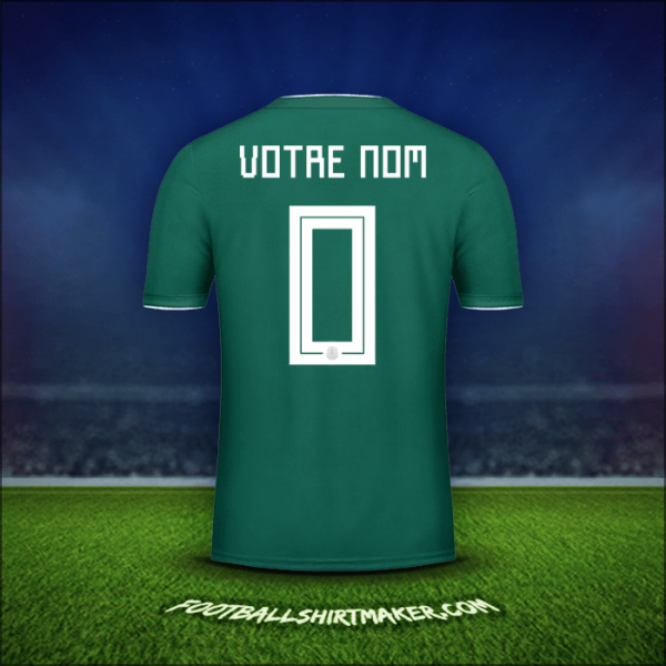 Maillot Mexique 2018 -  votre nom - 0