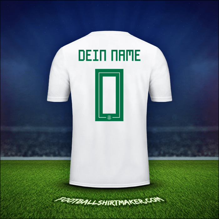 Trikot Mexiko 2018 Auswärts -  dein name - 0