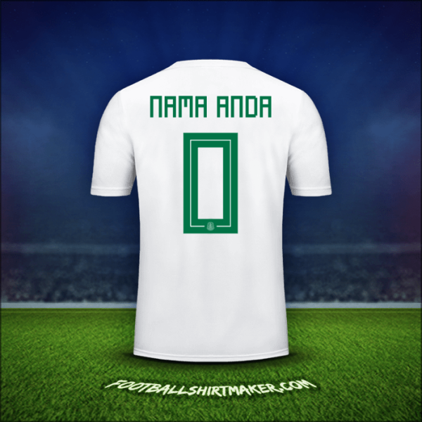 Jersey Meksiko 2018 Alternatif -  nama anda - 0