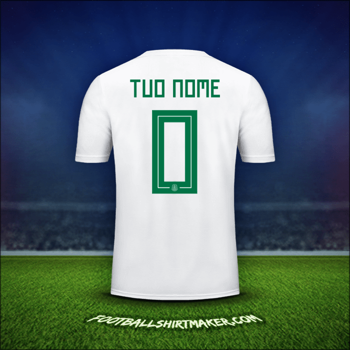 Maglia Messico 2018 Seconda -  tuo nome - 0
