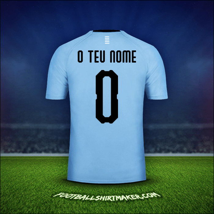 Camisola Uruguai 2018 -  o teu nome - 0