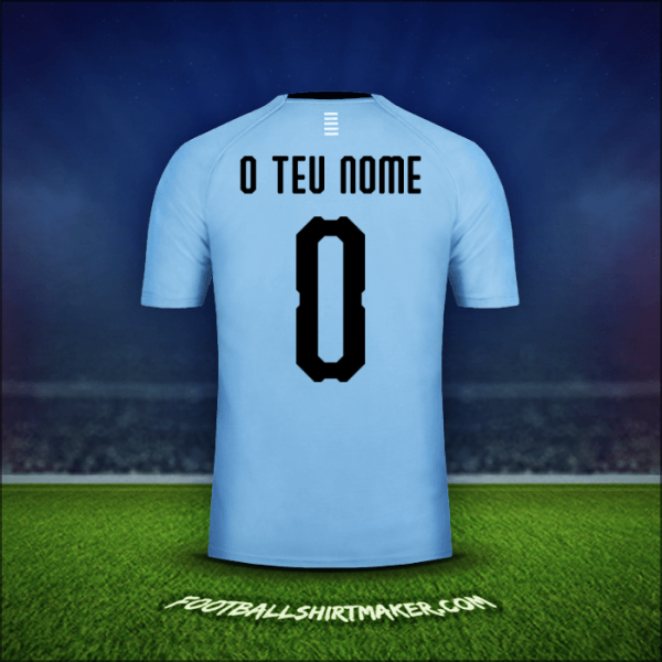 Camisola Uruguai 2018 -  o teu nome - 0
