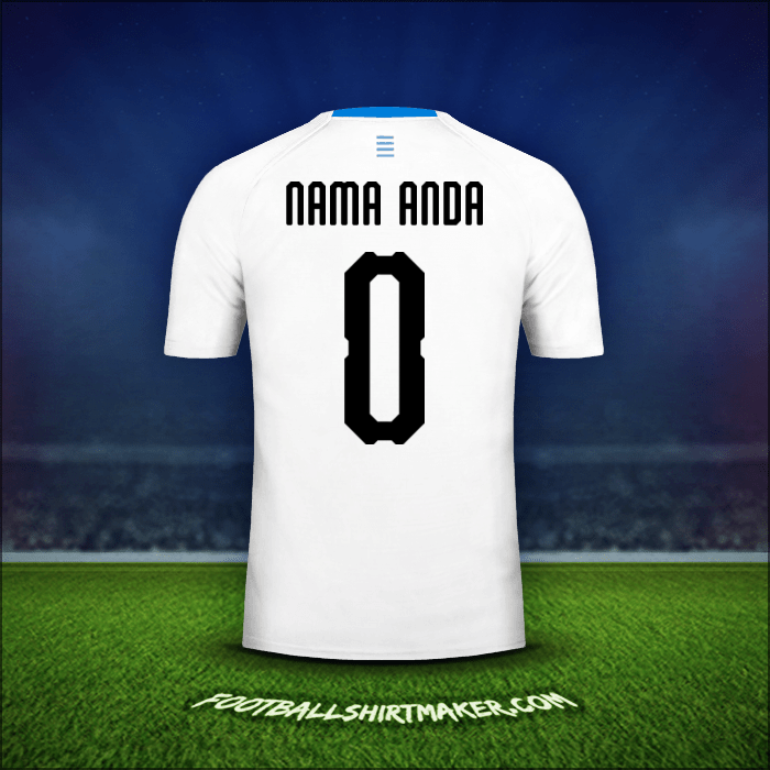 Jersey Uruguay 2018 Alternatif -  nama anda - 0