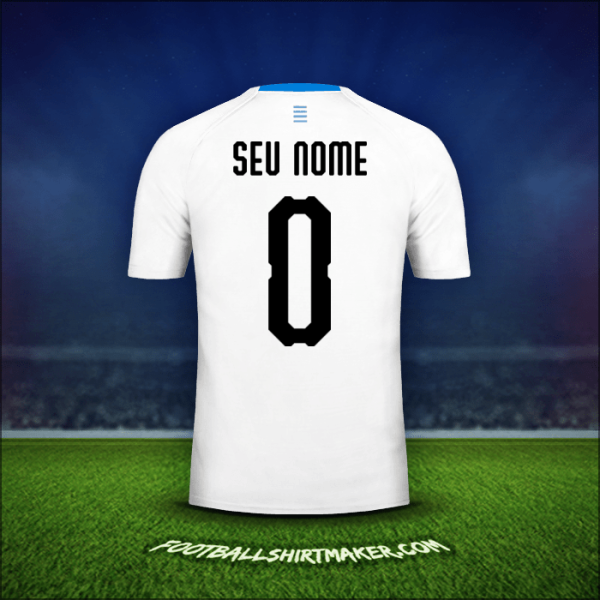 Camisa Uruguai 2018 Alternativa -  seu nome - 0
