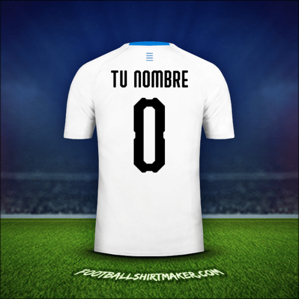 Camiseta Uruguay 2018 Visita -  tu nombre - 0