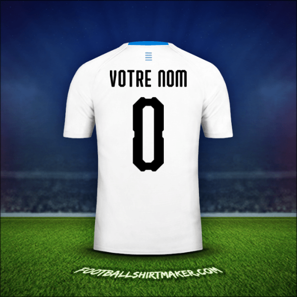 Maillot Uruguay 2018 Extérieur -  votre nom - 0