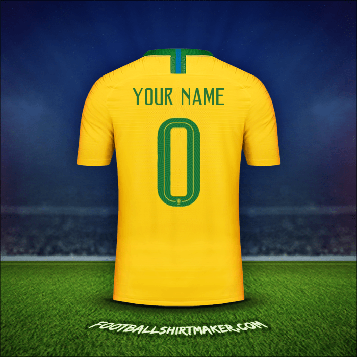 Shirt Brazil 2018 -  your name - 0