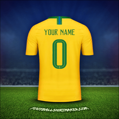 Jersey Brazil 2018 -  your name - 0