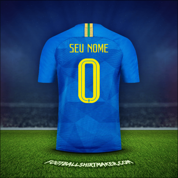 Camisa Brasil 2018/19 Alternativa -  seu nome - 0