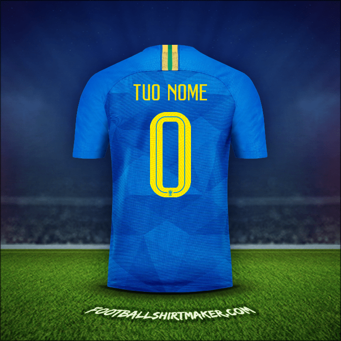 Maglia Brasile 2018/19 Seconda -  tuo nome - 0