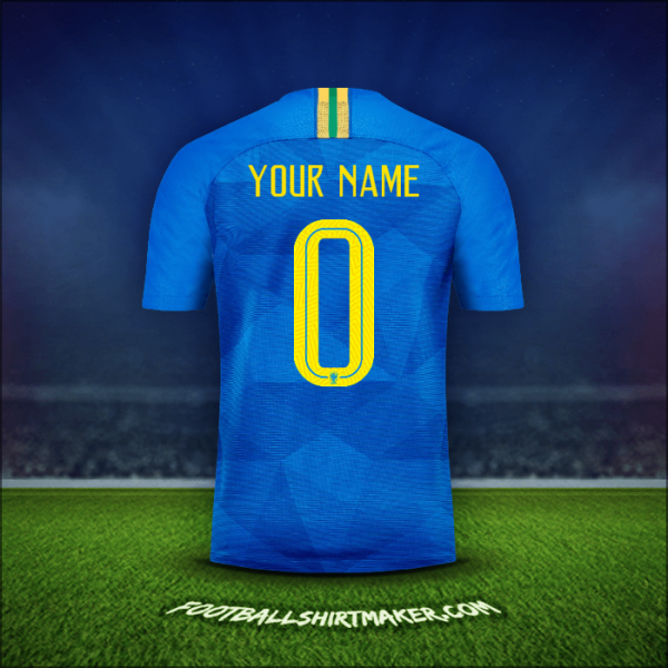 Jersey Brazil 2018/19 Away -  your name - 0