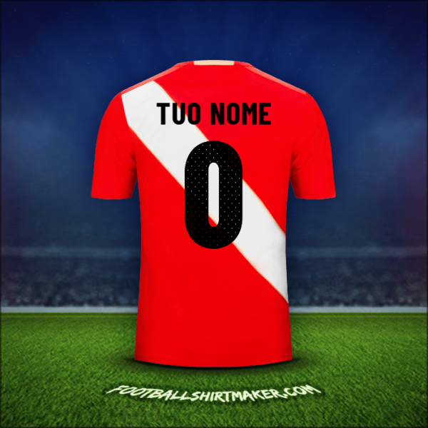 Maglia Perù 2018 Seconda -  tuo nome - 0