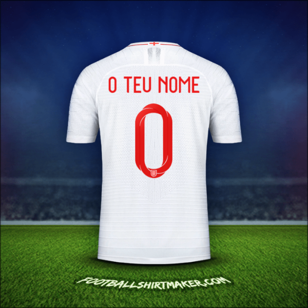 Camisola Inglaterra 2018 -  o teu nome - 0